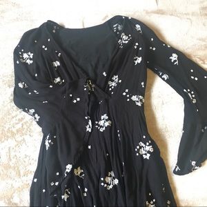 Free People boho little black dress